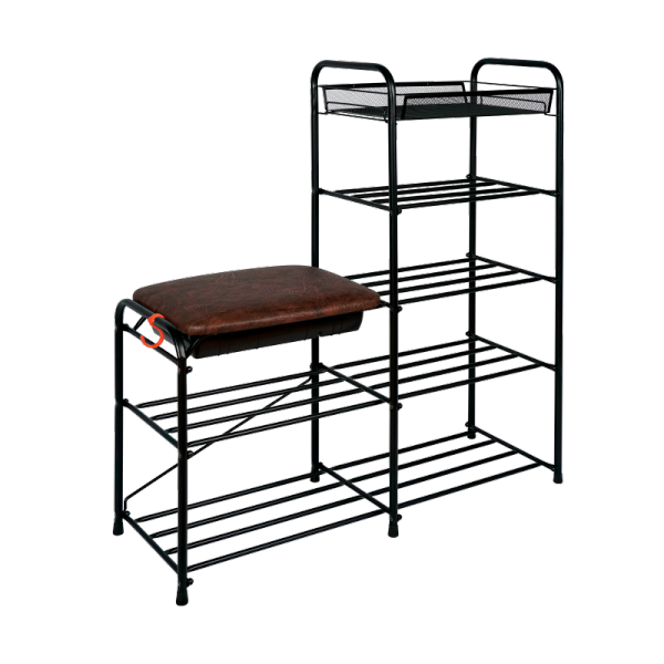 Полка для обуви 5-ти ярус.                                                                                90 см с сиденьем с ящи